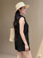 Linen-Blend Sleeveless Co-ord Sets - Image 2