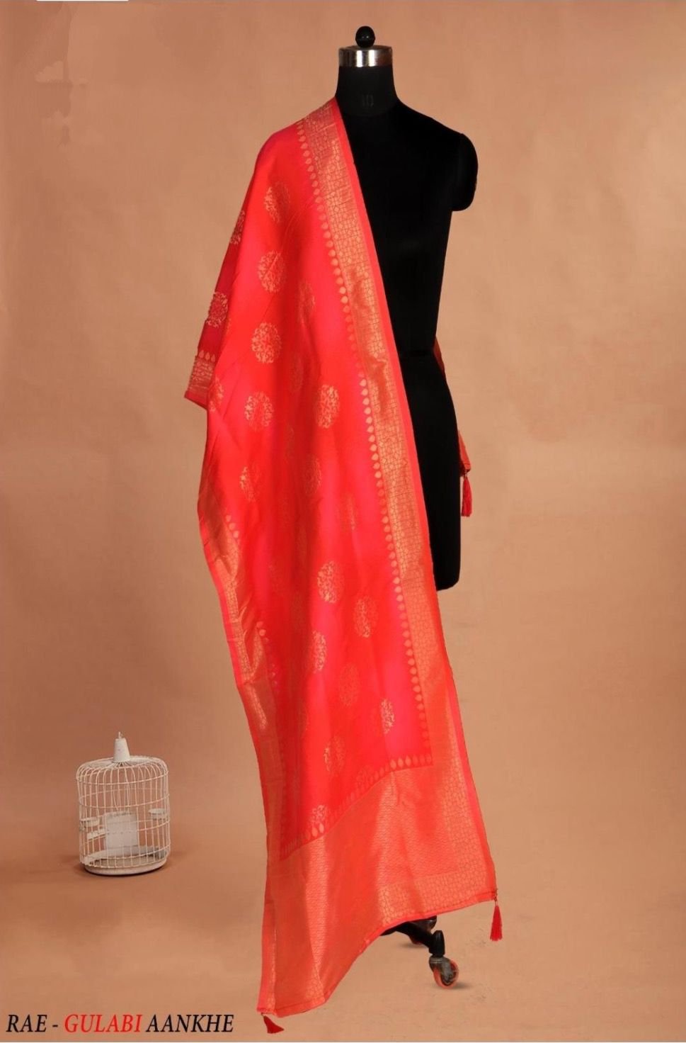 WhatsApp Image 2026-03-28 at 3.49.33 PM The Flamingo Heritage Dupatta - Image 1
