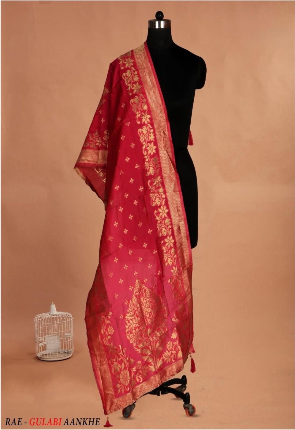WhatsApp Image 2026-03-28 at 3.49.35 PM (2) Gilded Rose Banarasi Dupatta - Image 1