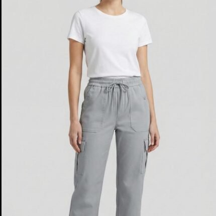 High-Waisted Cargo Pants
