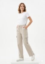 High-Waisted Cargo Pants