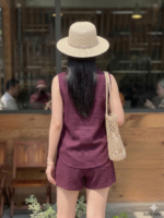 Linen-Blend Sleeveless Co-ord Sets - Image 3