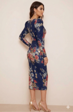 Floral Sweetheart Midi Party Wear - Image 2
