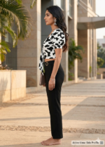 Ruched Sweetheart Puff-Sleeve Crop Top - Image 2