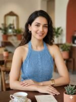 Cable-Knit Halter-Neck Top