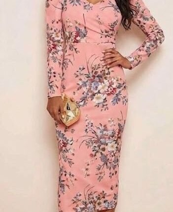 Floral Sweetheart Midi Party Wear