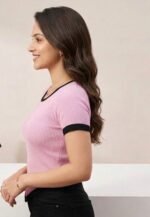 Ribbed short-sleeve top - Image 2